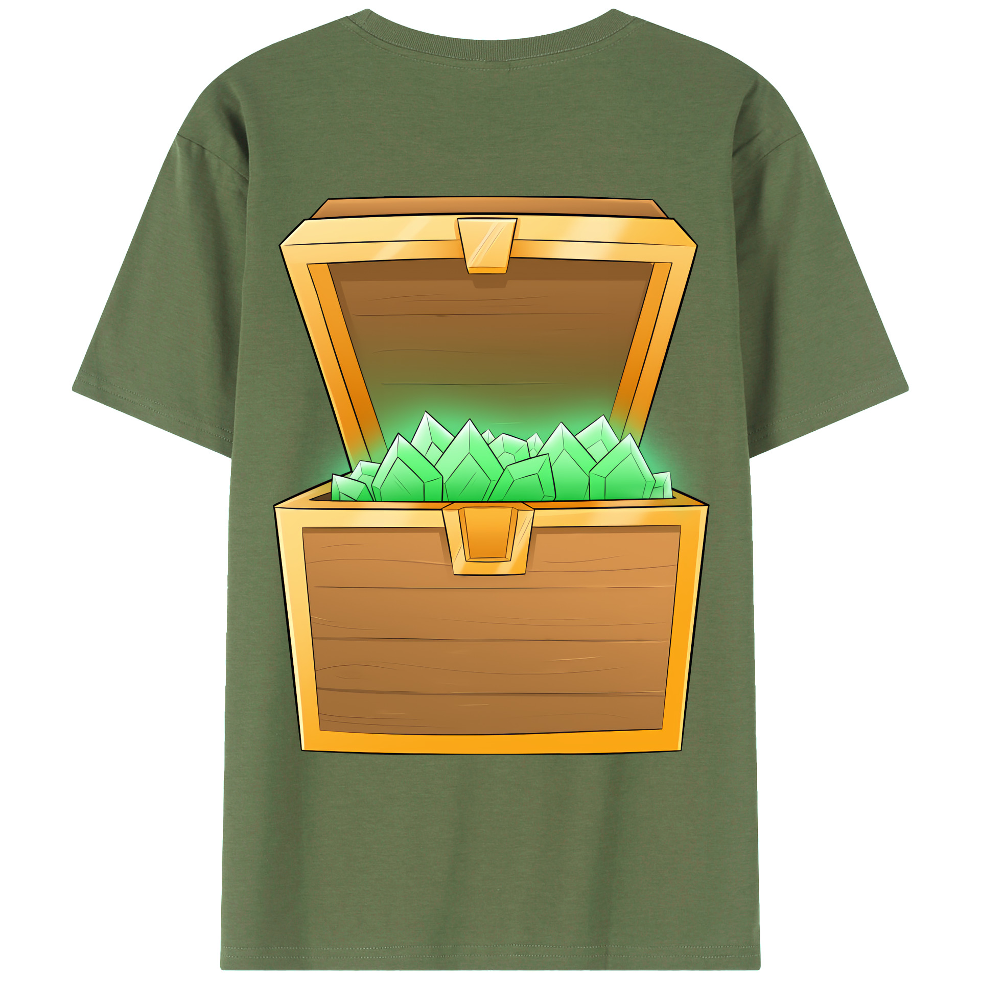 （画像用） マインクラフト ブロックの世界 Minecraft MC Block world 綿100％ メンズ半袖Tシャツ（バックプリント） 通気性